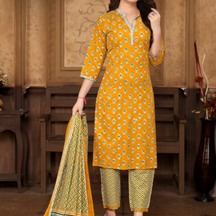 KP 230 Mal Cotton| 3 Piece Suit ₹695 (Set)