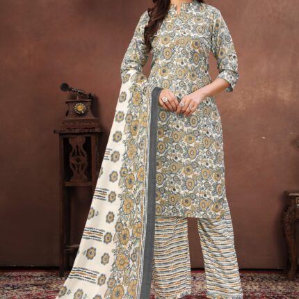 KP 339 Soft Cotton | 3 Piece Suit ₹445 (Set)