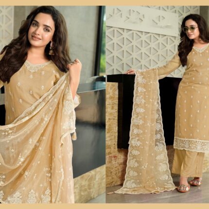 KPD 15 Chiffon| 3 Piece Suit ₹1195 (Set)