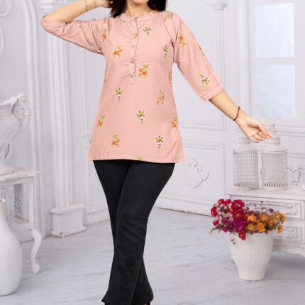 T 137 - 42122 Rayon Slub | Tunic/Short Top